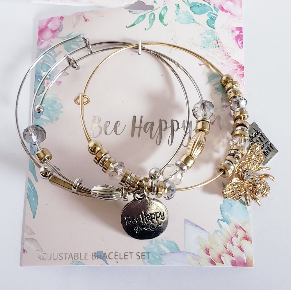 Bee happy adjustable bracelet